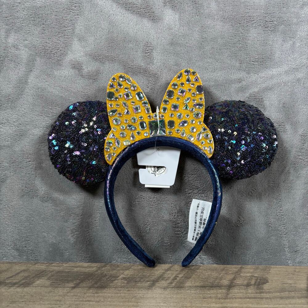 Walt Disney World 50th Anniversary Jeweled Minnie Mouse Ears Headband – NWT